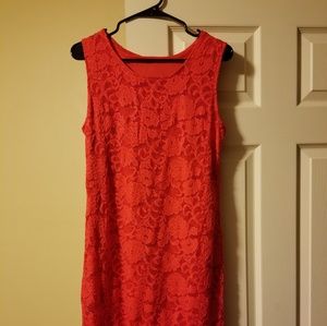 Red lace dress NWT never worn